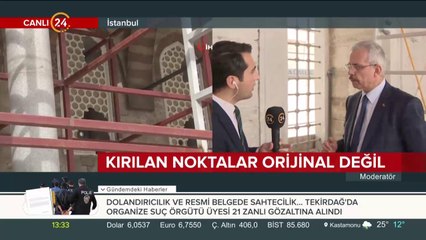 Sultanahmet Camii'ndeki restorasyon