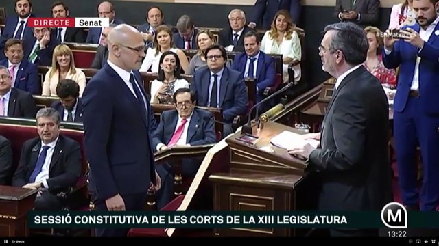 Romeva promet com a pres polític