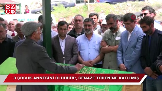 3 çocuk annesini öldürüp, cenaze törenine de katılmış