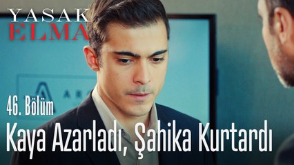 Kaya azarladı, Şahika kurtardı - Yasak Elma 46. Bölüm