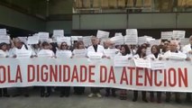 Médicos de Atención Primaria de Vigo se concentran frente a centro de salud