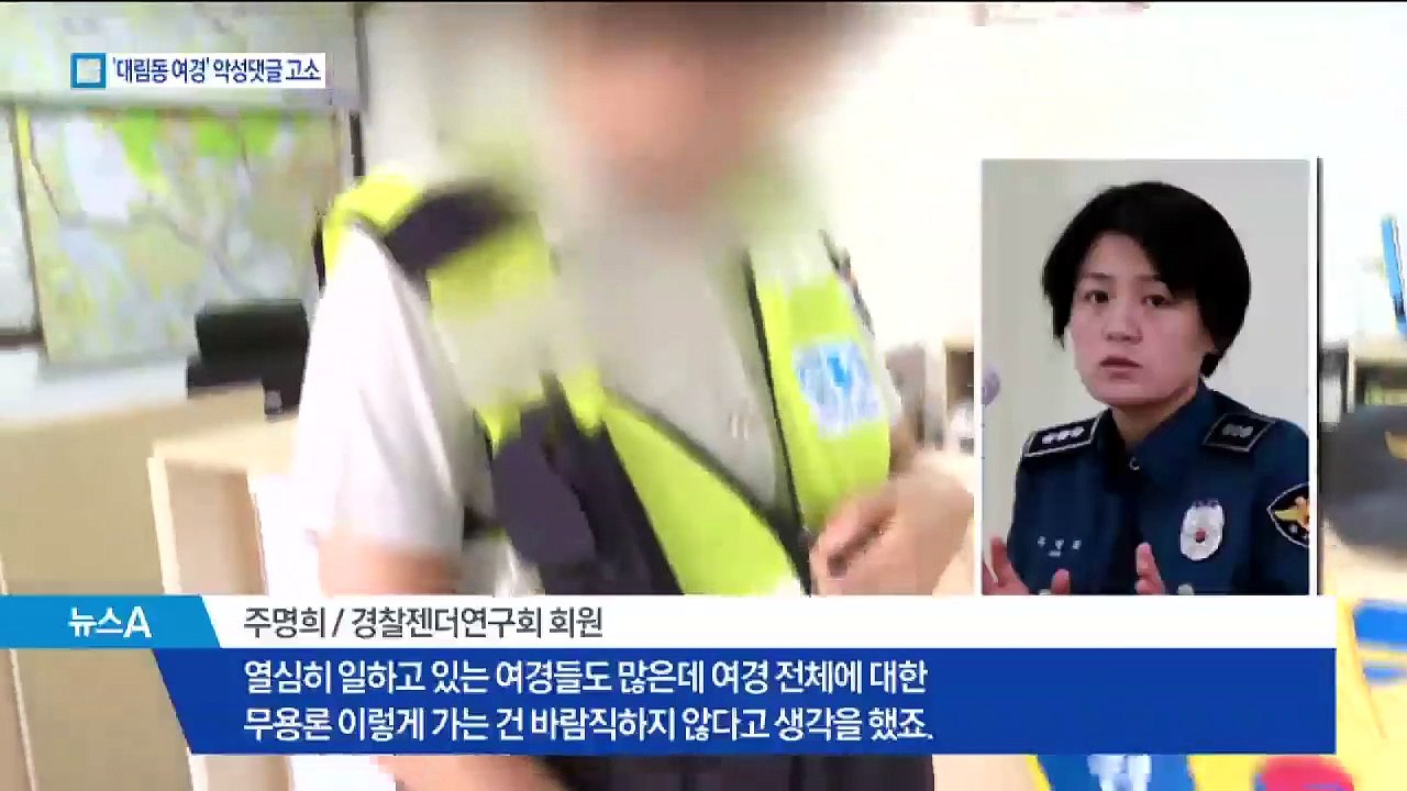 ‘대림동 여경’, 악성 댓글 네티즌 고소… “명예훼손·모욕죄 처벌”