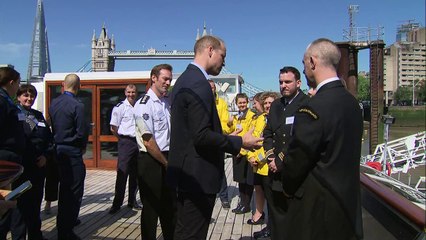 Prince William launches #SaferThames anti-drowning campaign