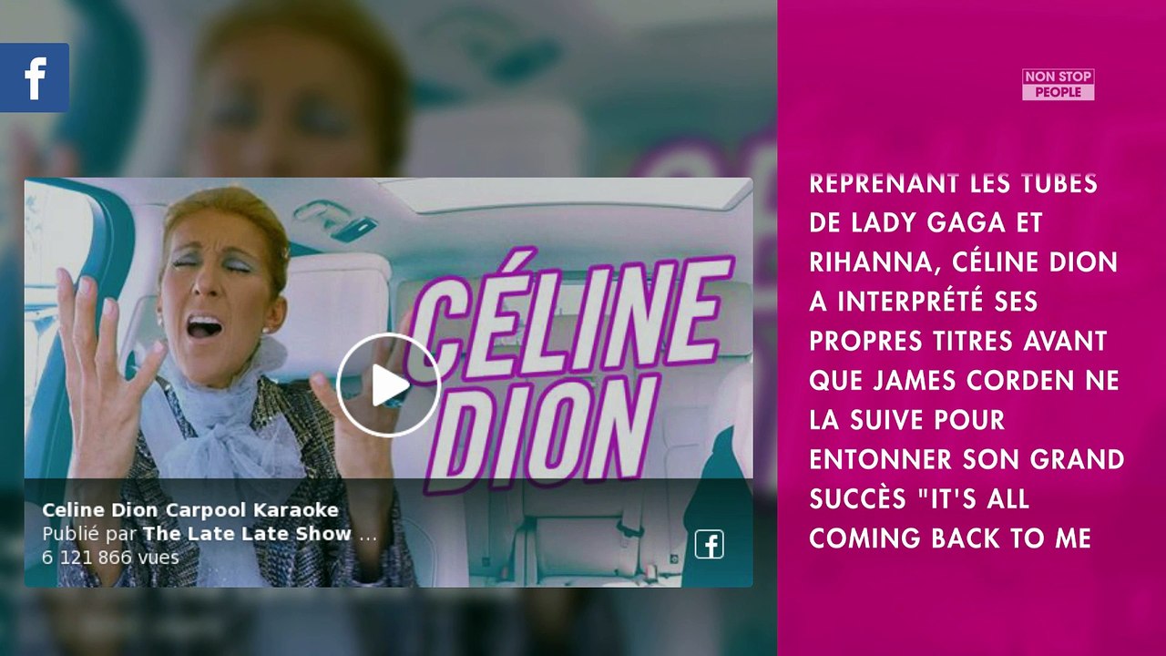 Céline Dion rejoue la célèbre scène de Titanic dans "Carpool Karaoke"