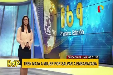 Cercado: mujer muere atropellada por salvar a embarazada de las vías del tren