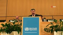 Sağlık Bakanı Fahrettin Koca, Dünya Sağlık Asamblesi Genel Kurulu'na hitap etti