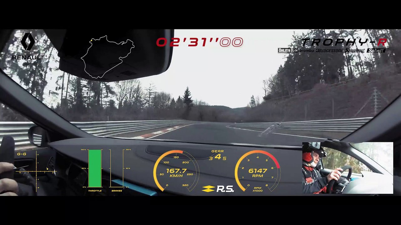 World Record! Renault Megane 4 RS Trophy-R on board at Nürburgring Nordschleife (HD)