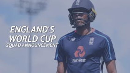England announce World Cup squad