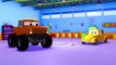 Tom The Tow Truck help Jerry the Racing Car in Car City | Trucks construction cartoon for children