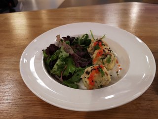 Boulettes de pain sec au speck