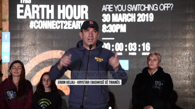 “Ora e Tokës”, qendra e Tiranës fik dritat për 60 minuta - Top Channel Albania - News - Lajme