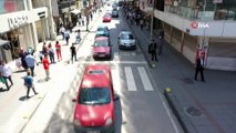 Zonguldak'ta drone destekli trafik denetimi