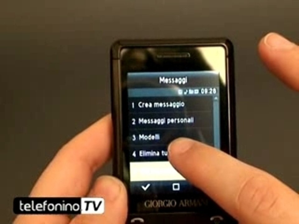 Samsung P520 Armani videoreview da telefonino.net