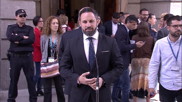 Abascal: Hoy se han vivido momentos tristes para los españoles