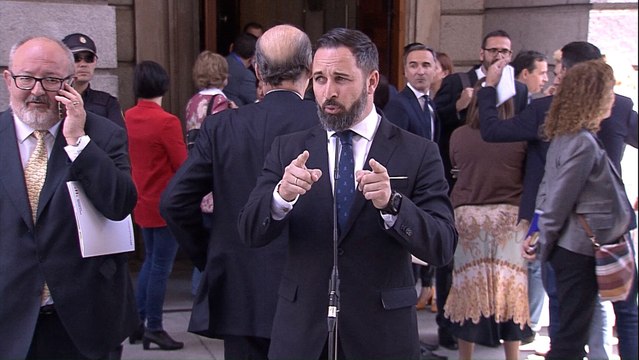 Abascal tras la sesión constitutiva del Congreso: Hoy se han vivido momentos tristes