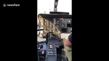 US helicopter pilot shows off his amazing aerobatics and explains how he controls the aircraft