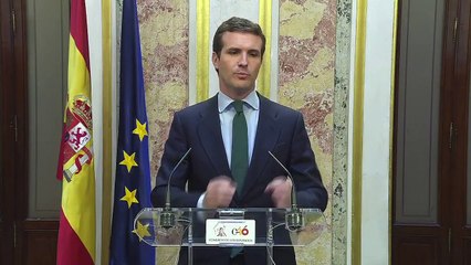 Pablo Casado: "Es bochornoso, una vergüenza nacional y una Presidenta socialista condescendiente con el independentismo"