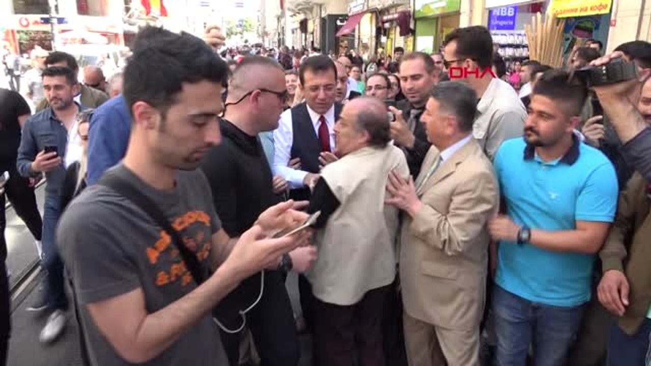 İmamoğlu İstiklal Caddesinde Gezdi