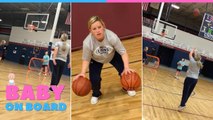 Pregnant Mom Replicates Steph Curry Pre-Game Routine | Happily TV