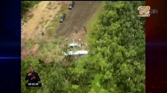 Últimos informes sobre la avioneta con cargamento de droga que se estrelló en Esmeraldas