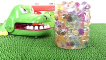 Giant Wilson and Friends Orbeez Water Bomb Experiment Tayo bus Garage Toy