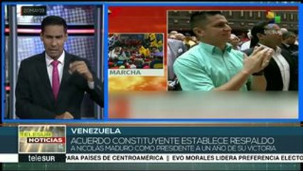 Download Video: Venezuela: ratifica ANC primer año del nuevo gobierno del pdte. Maduro