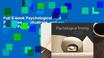 Full E-book Psychological Testing: Principles, Applications, and Issues  For Full