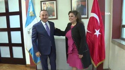 Bakan Çavuşoğlu, Guatemalalı Mevkidaşı Polanco ile Görüştü