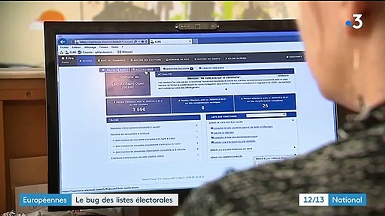 Européennes : des erreurs informatiques sur les listes électorales