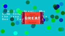 Good to Great: Why Some Companies Make the Leap...and Others Don t  For Kindle