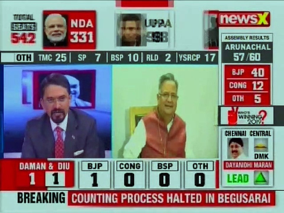Lok Sabha General Election Results Live Updates 2019: Raman Singh, People have rejected Congress