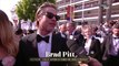 Brad Pitt au micro de Laurent Weil à l'occasion de sa montée des marches - Cannes 2019