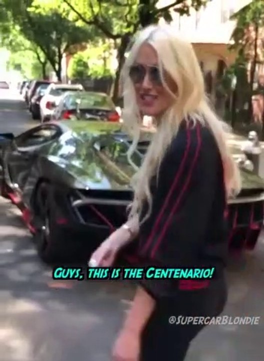 Elle nous montre sa Lamborghini Centenario à 4 millions de dollars