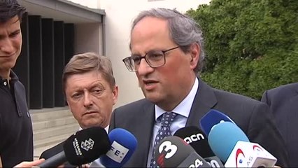 Descargar video: Torra, sobre los diputados catalanes en prisión: 