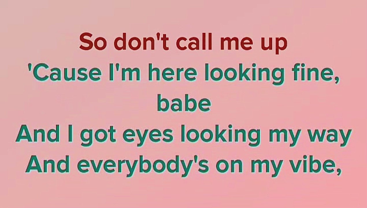 Don't call me up - Mabel (Karaoke TOP)