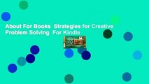 About For Books  Strategies for Creative Problem Solving  For Kindle