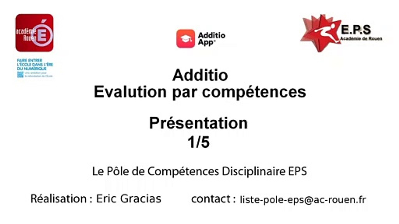 #1 Additio. évaluer par compétences - présentation