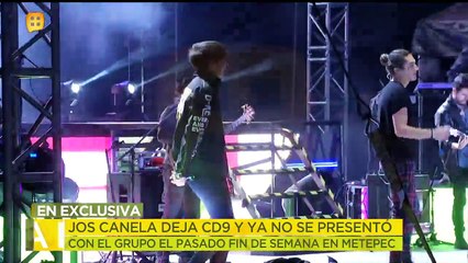 Joss Canela deja CD9 y no se presentó con el grupo.