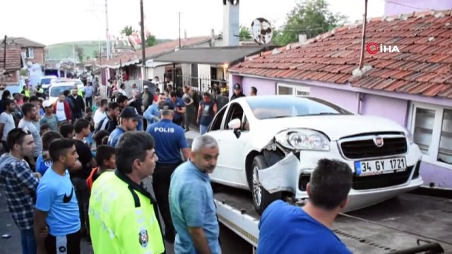 Eşine kurşun yağdıran şahsa operasyon düzenleyen polislere otomobil çarptı