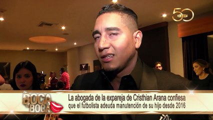 Cristhian Arana adeuda manutención de su hijo desde 2016, según abogada del caso