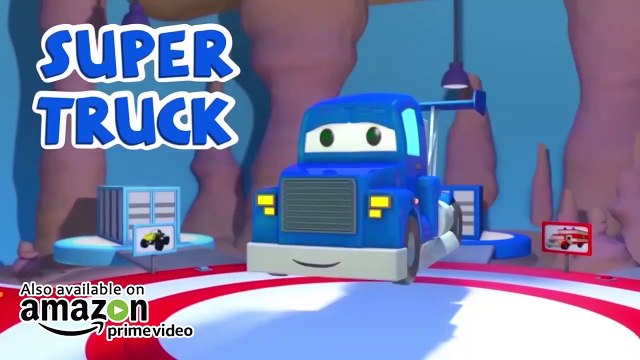 The mobile paint truck - Carl the Super Truck - Car City ! Cars and Trucks Cartoon for kids