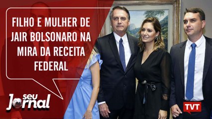 Filho e mulher de Jair Bolsonaro na mira da Receita Federal