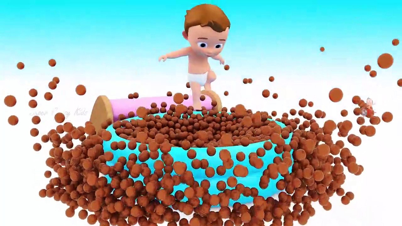 Lot Of 3D Color Balls Pool to Learning Colors for Children with Little Baby Cartoon - Kids Toddlers