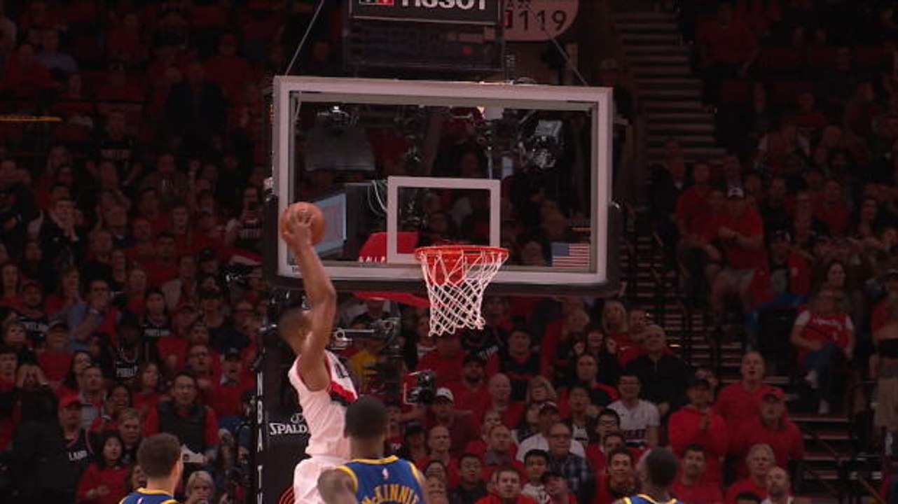 Hood gets alley-oop pass and dunks in Trail Blazers defeat