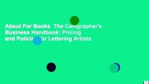 About For Books  The Calligrapher's Business Handbook: Pricing and Policies for Lettering Artists