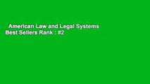 American Law and Legal Systems  Best Sellers Rank : #2