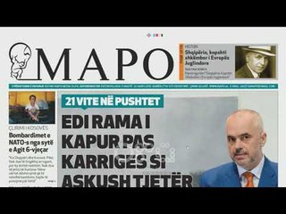 Ora Juaj, Shtypi ditës - Edi Rama i kapur pas karriges si askush tjetër