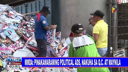 Pagbabaklas ng campaign materials ng MMDA, puspusan