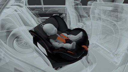 Mercedes-Benz ESF 2019 - Connected child safety seat with PRE-SAFE-function