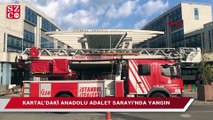 İstanbul Anadolu Adalet Sarayı’nda korkutan yangın